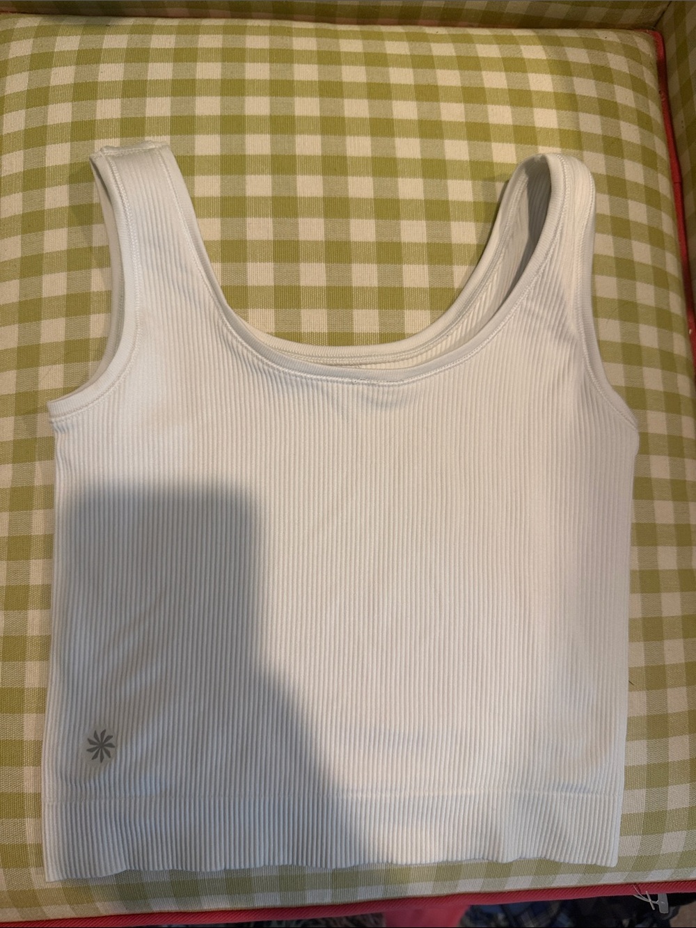 White Ribbed Tank Top - Brand: